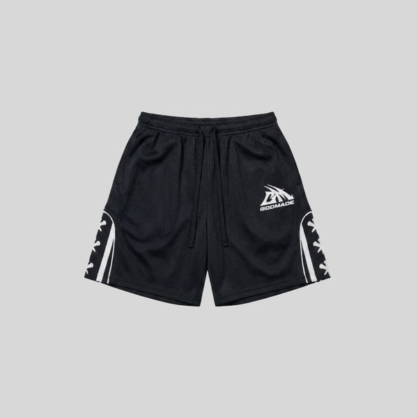 RALLEY BLACK SHORTS GODMADE