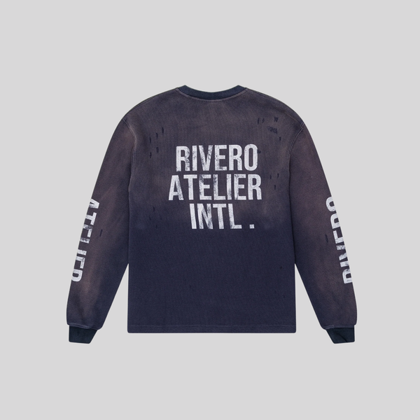 WAFFLE LONGSLEEVE NAVY RIVERO