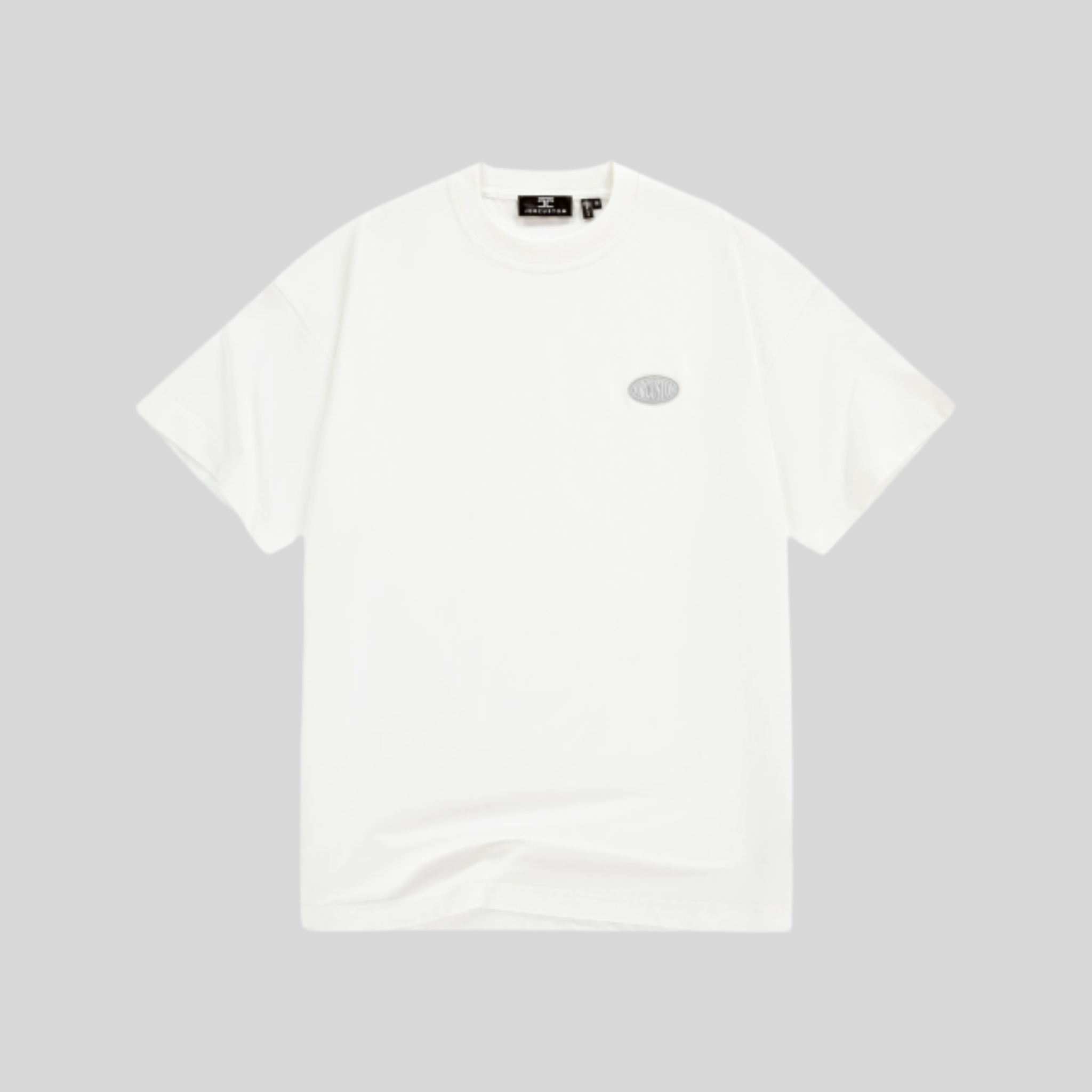 FIT T-SHIRT WHITE LIGHT GREY JORCUSTOM