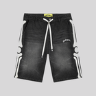 FÉMUR DENIM SHORTS BLACK GODSPEED