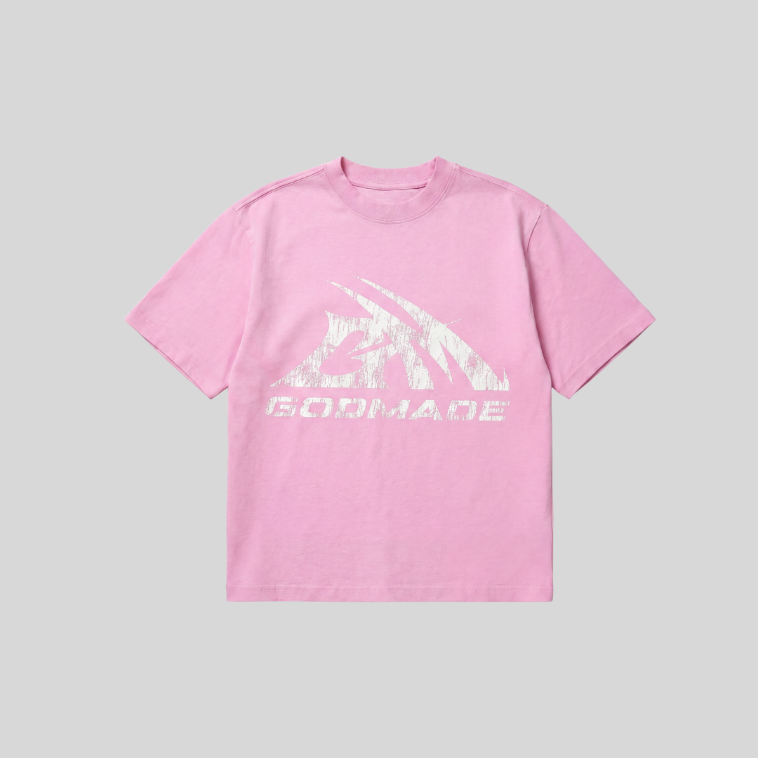 LOGO TEE WASHED PINK