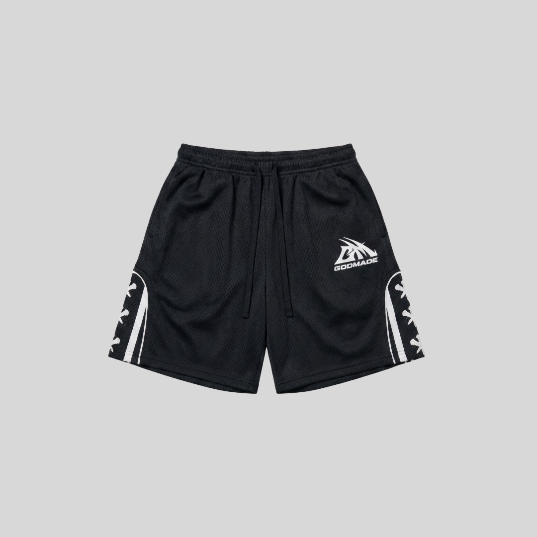 RALLEY BLACK SHORTS GODMADE