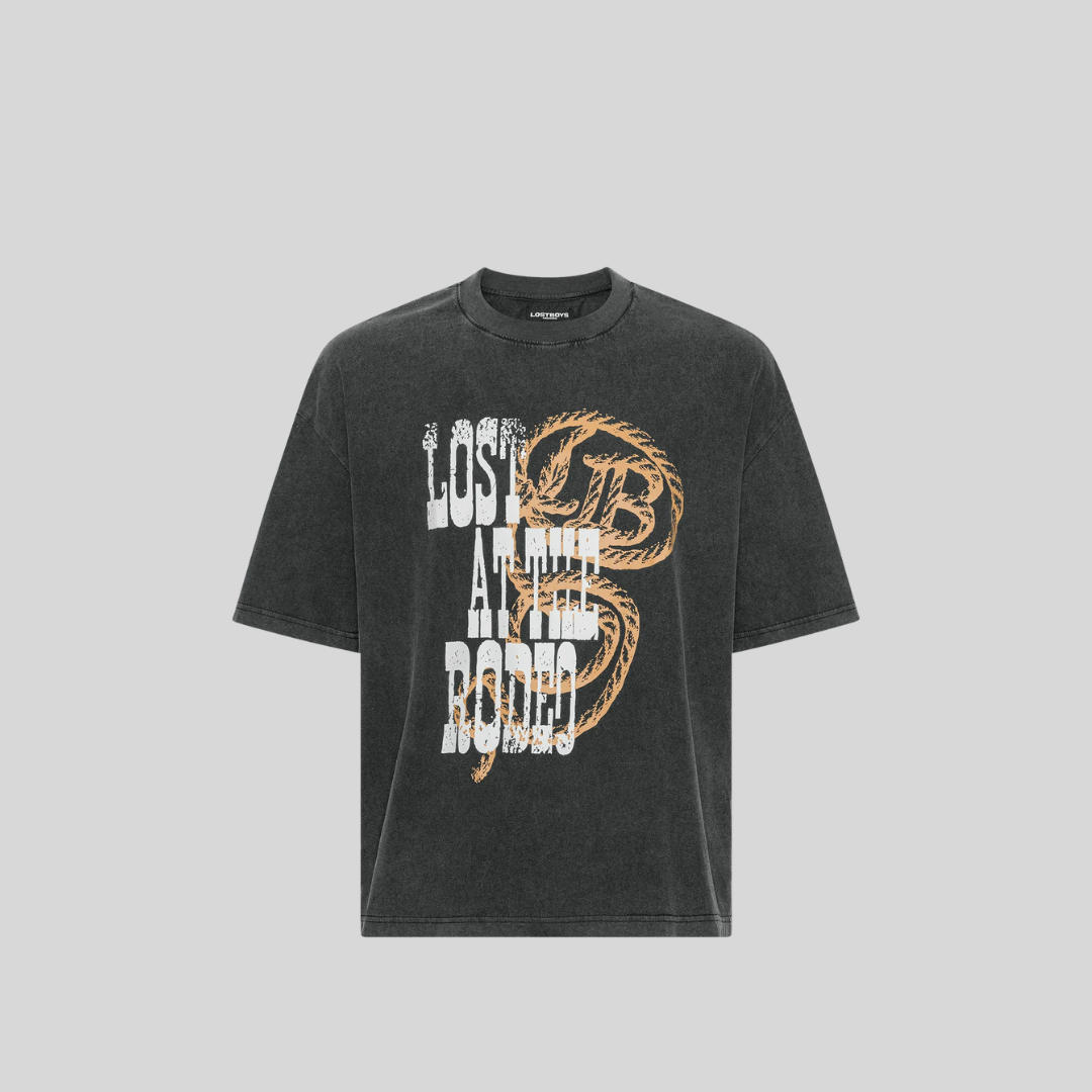 LOST AT THE RODEO TEE BLACK LOST BOYS ARCHIVES