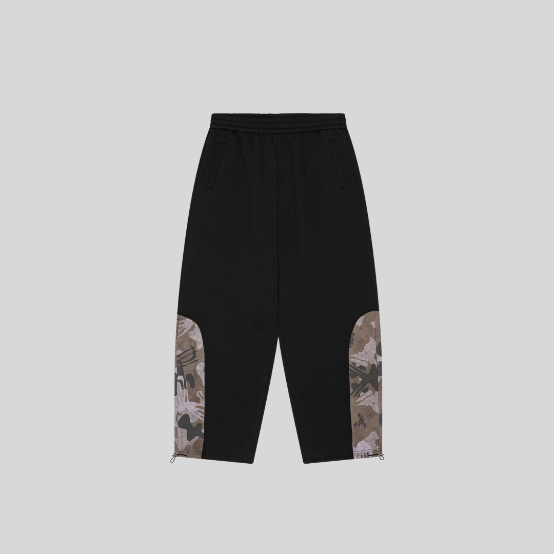 CAMO HEAVYWEIGHT SWEATPANTS BLACK LOST BOYS ARCHIVES