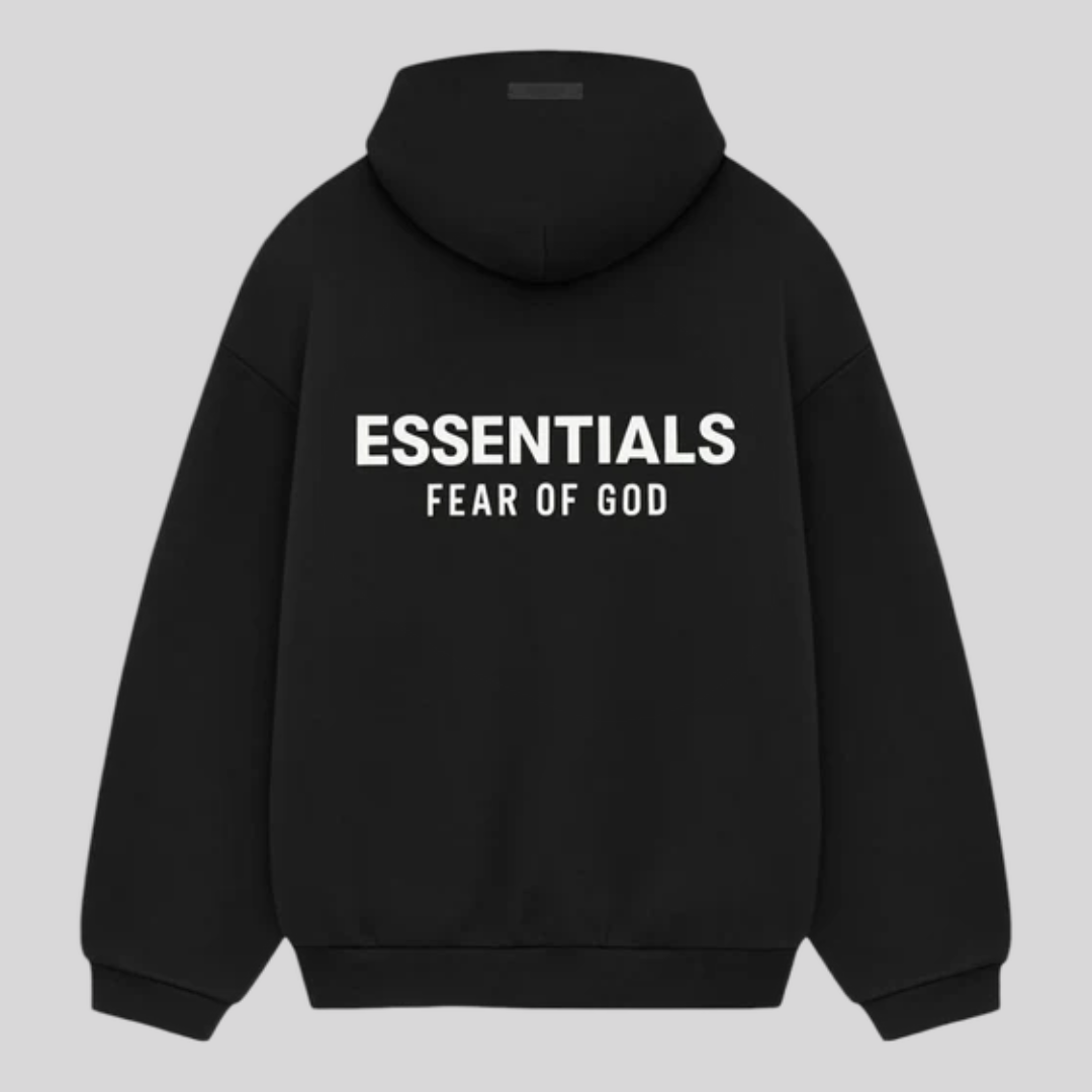 FW24 BLACK HOMECOMING HOODIE ESSENTIALS