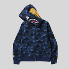 BAPE COLOR CAMO SHARK FULL ZIP HOODIE NAVY BAPE