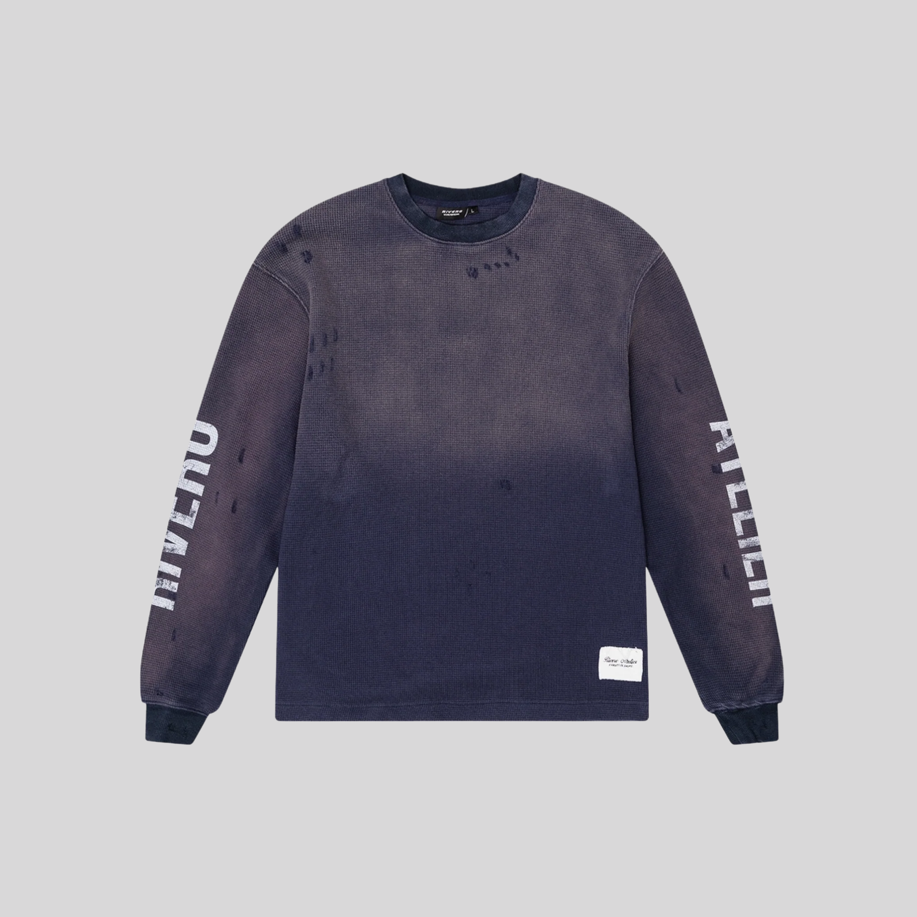WAFFLE LONGSLEEVE NAVY RIVERO