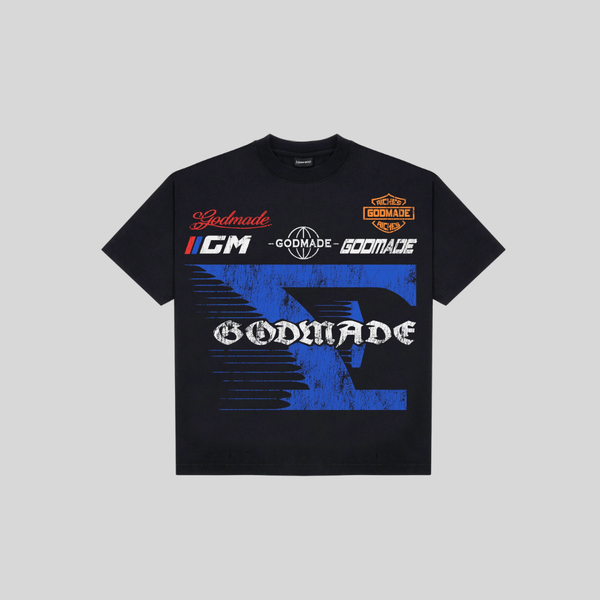 TEE 7 SPEED WASHED BLACK GODMADE
