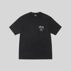 STÜSSY CLASSIC GEAR TEE PIGMENT DYED BLACK STUSSY