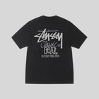 STÜSSY CLASSIC GEAR TEE PIGMENT DYED BLACK STUSSY
