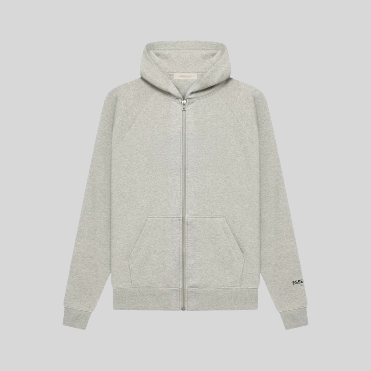 ZIP UP HOODIE (21SS), OATMEAL ESSENTIALS