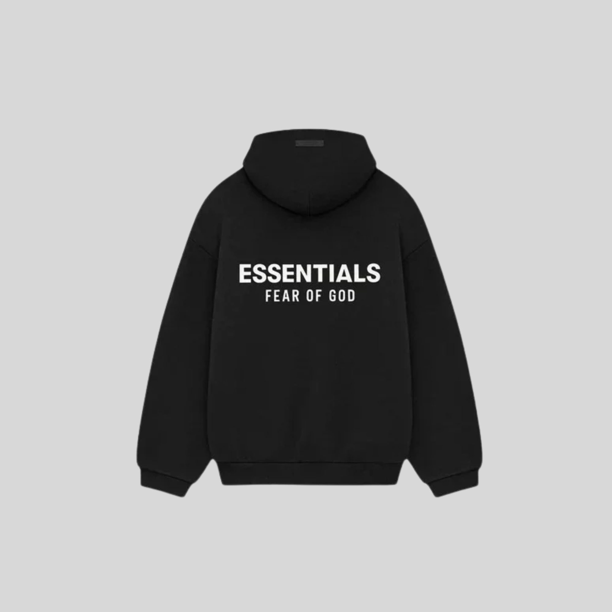 BLACK WHITE HOODIE ESSENTIALS