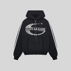 IMPERIAL WASHED BLACK ZIP UP HOODIE GODMADE