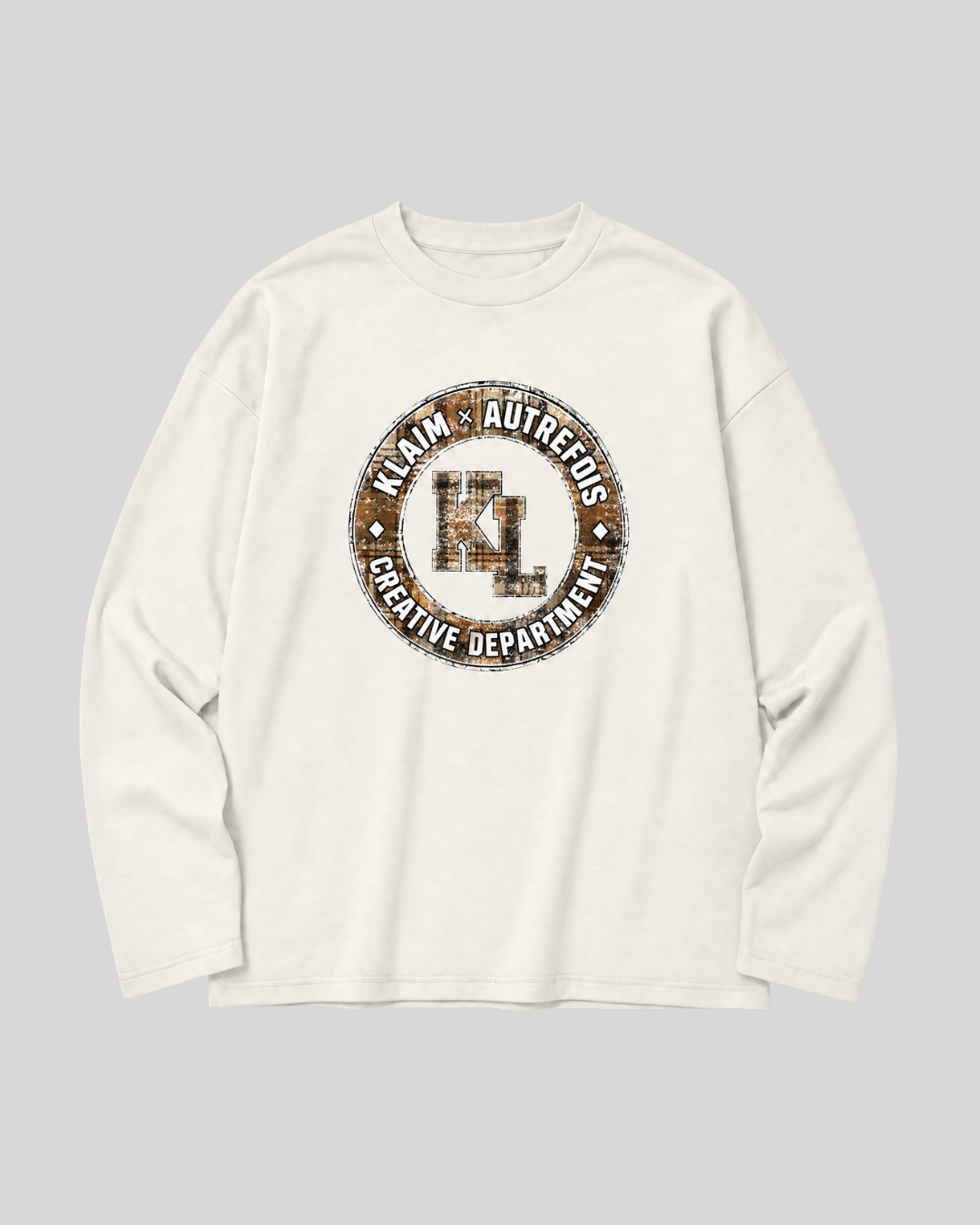 CHECKER LONGSLEEVE WHITE KLAIM