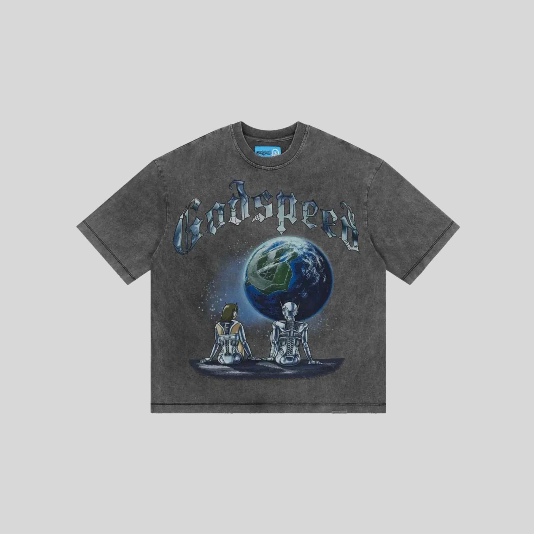ARTIFICIAL LOVE II NG T-SHIRT (GREY WASH) GODSPEED