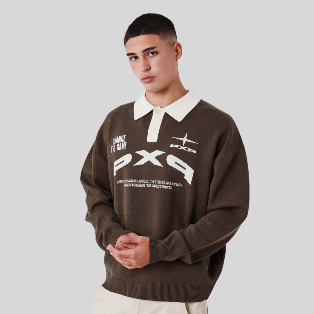KNITTED JERSEY V2 BROWN