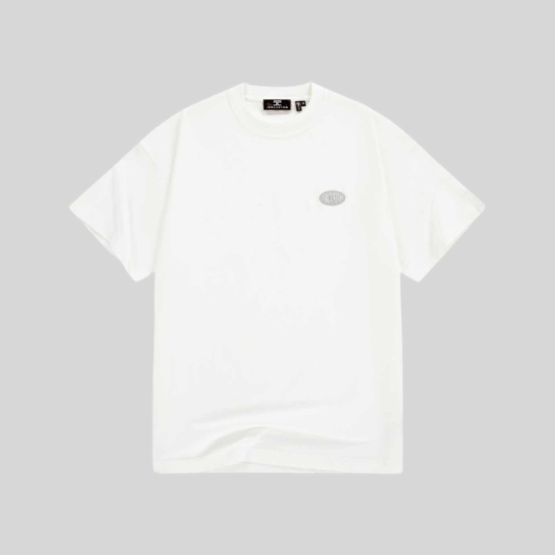 FIT T-SHIRT WHITE LIGHT GREY JORCUSTOM