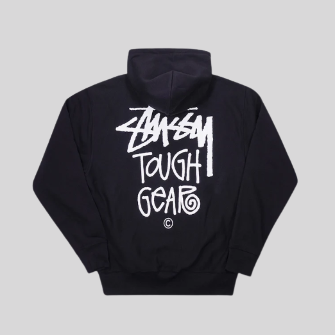 STÜSSY TOUGH GEAR HOODIE BLACK STUSSY