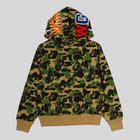 BAPE ABC CAMO SHARK FULL ZIP HOODIE GREEN BAPE