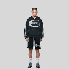 IMPERIAL WASHED BLACK ZIP UP HOODIE GODMADE