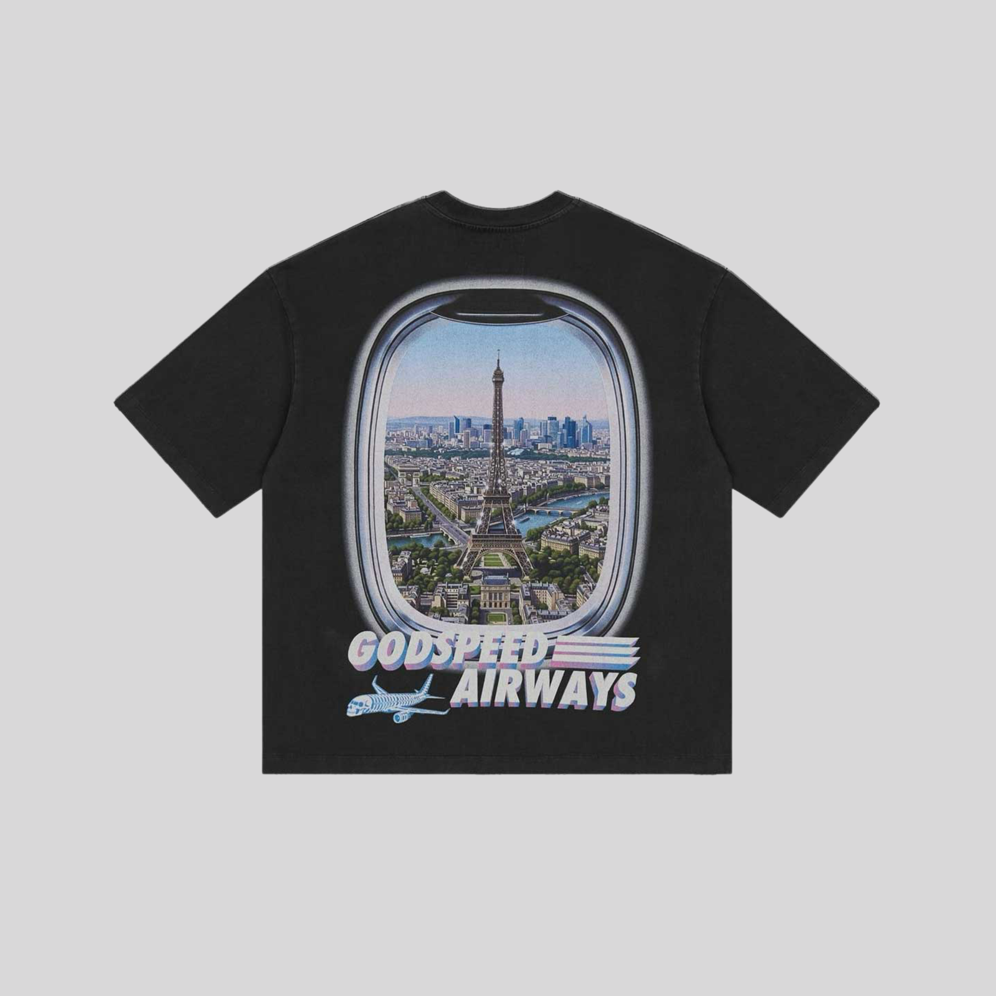 GS AIR PARIS POCKET-T (BLACK) GODSPEED