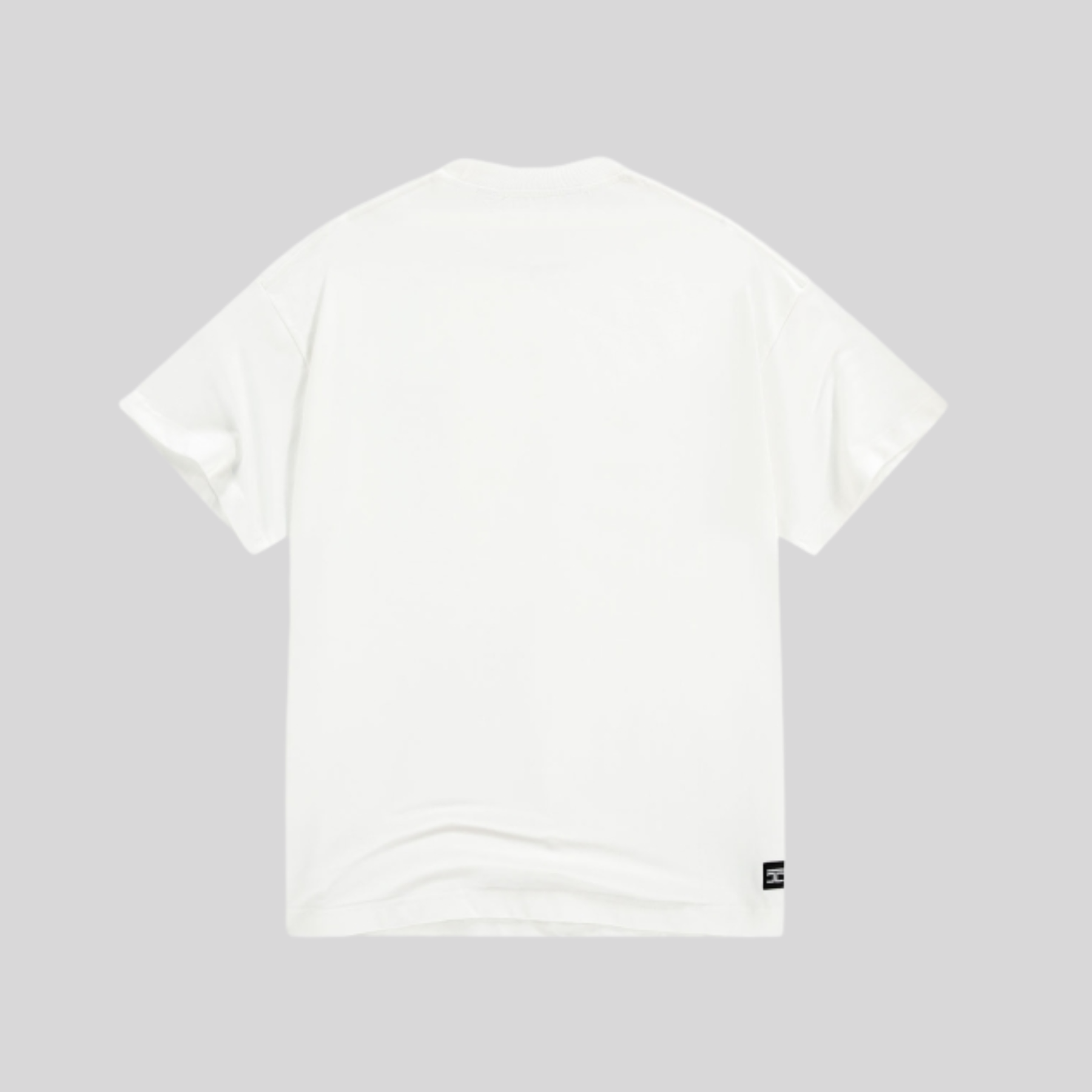FIT T-SHIRT WHITE LIGHT GREY JORCUSTOM