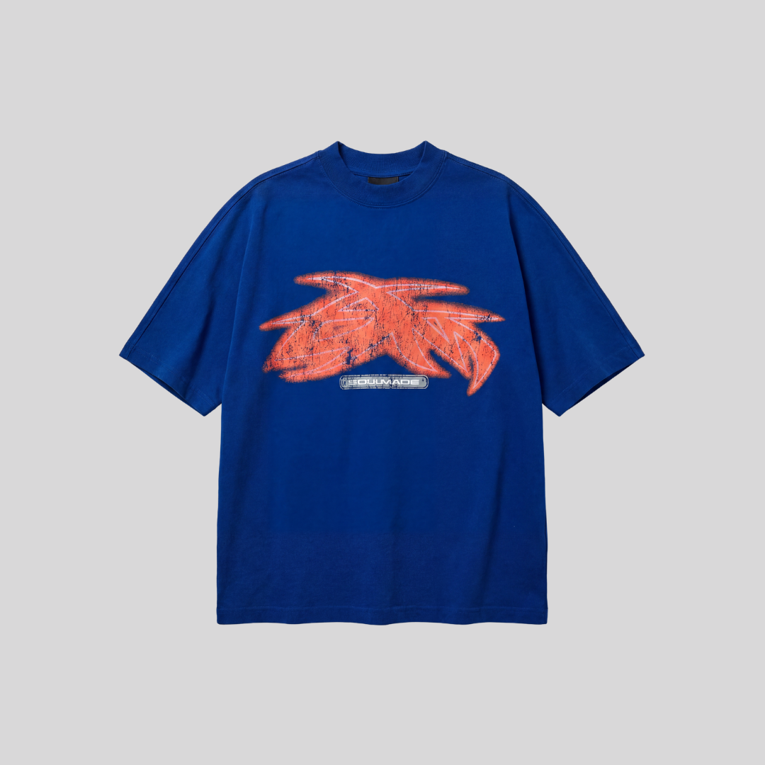 VIVID TEE WASHED BLUE