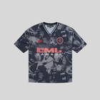 CARNIVAL FC FOOTBALL SHIRT GREYSCALE / CORAL CRIMINAL DAMAGE