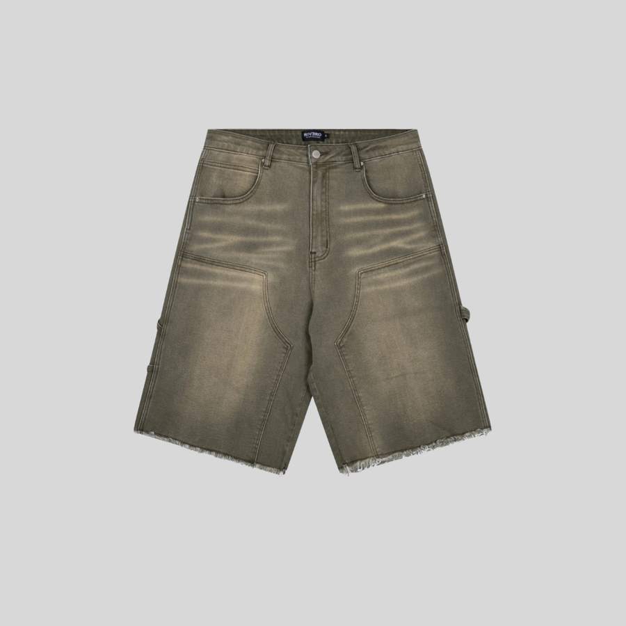 WORKER DENIM SHORTS OLIVE RIVERO