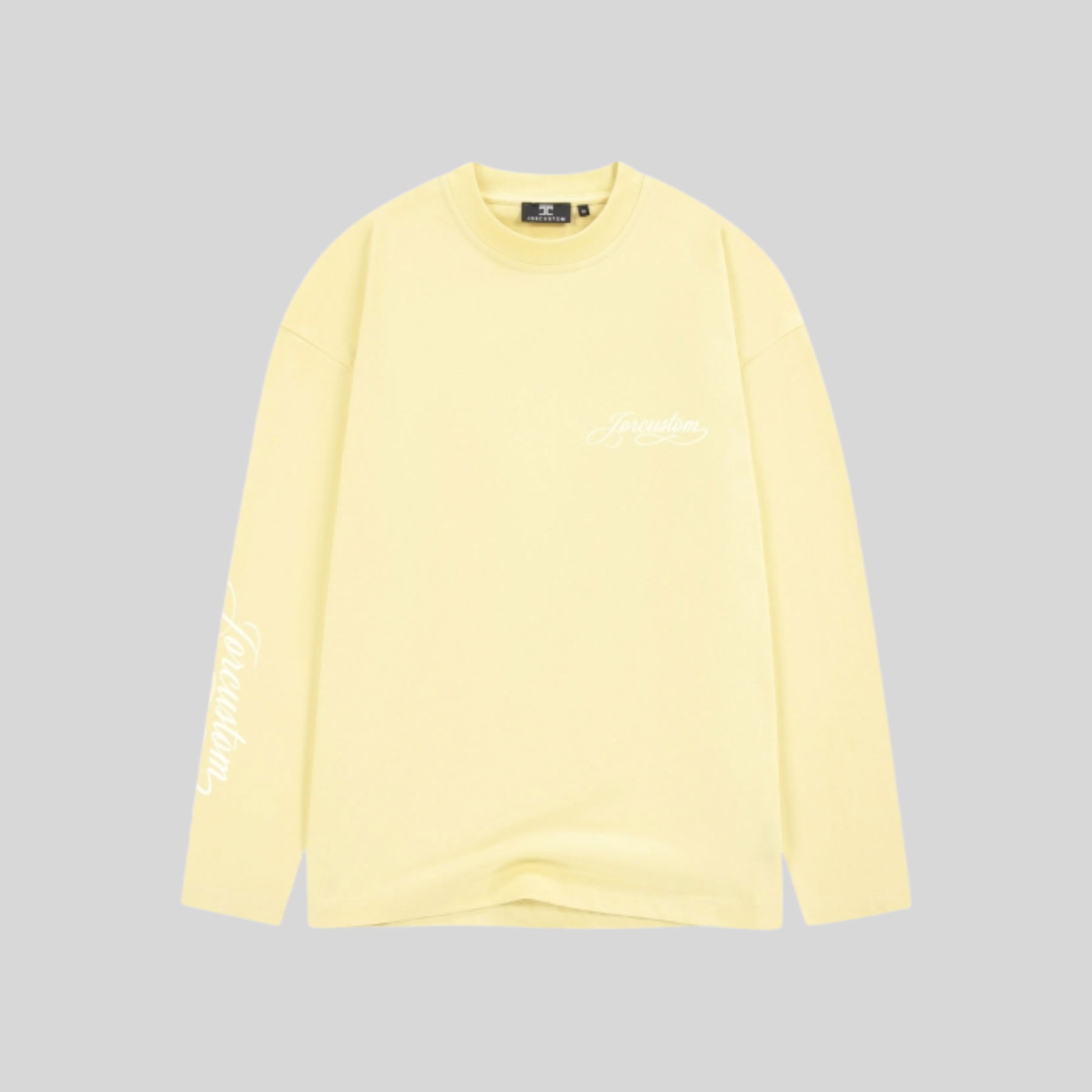 LONGSLEEVE T-SHIRT VINTAGE YELLOW JORCUSTOM