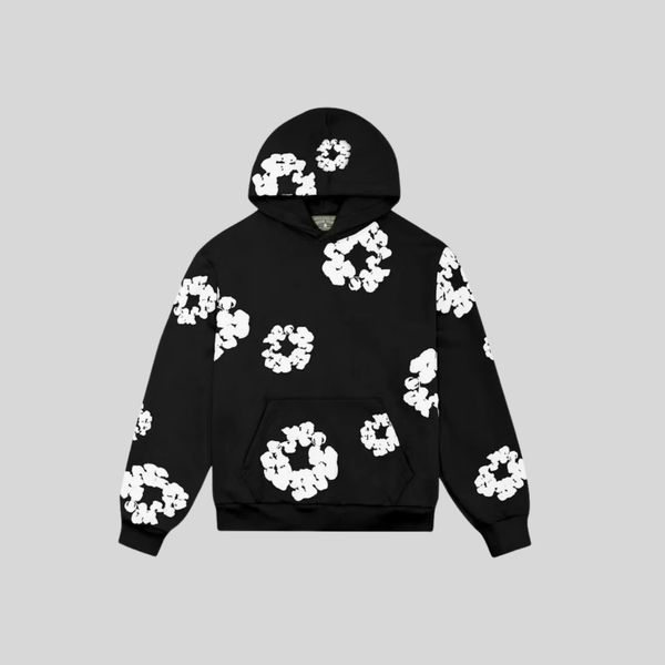 Denim Tears The Cotton Wreath Hoodie Black
