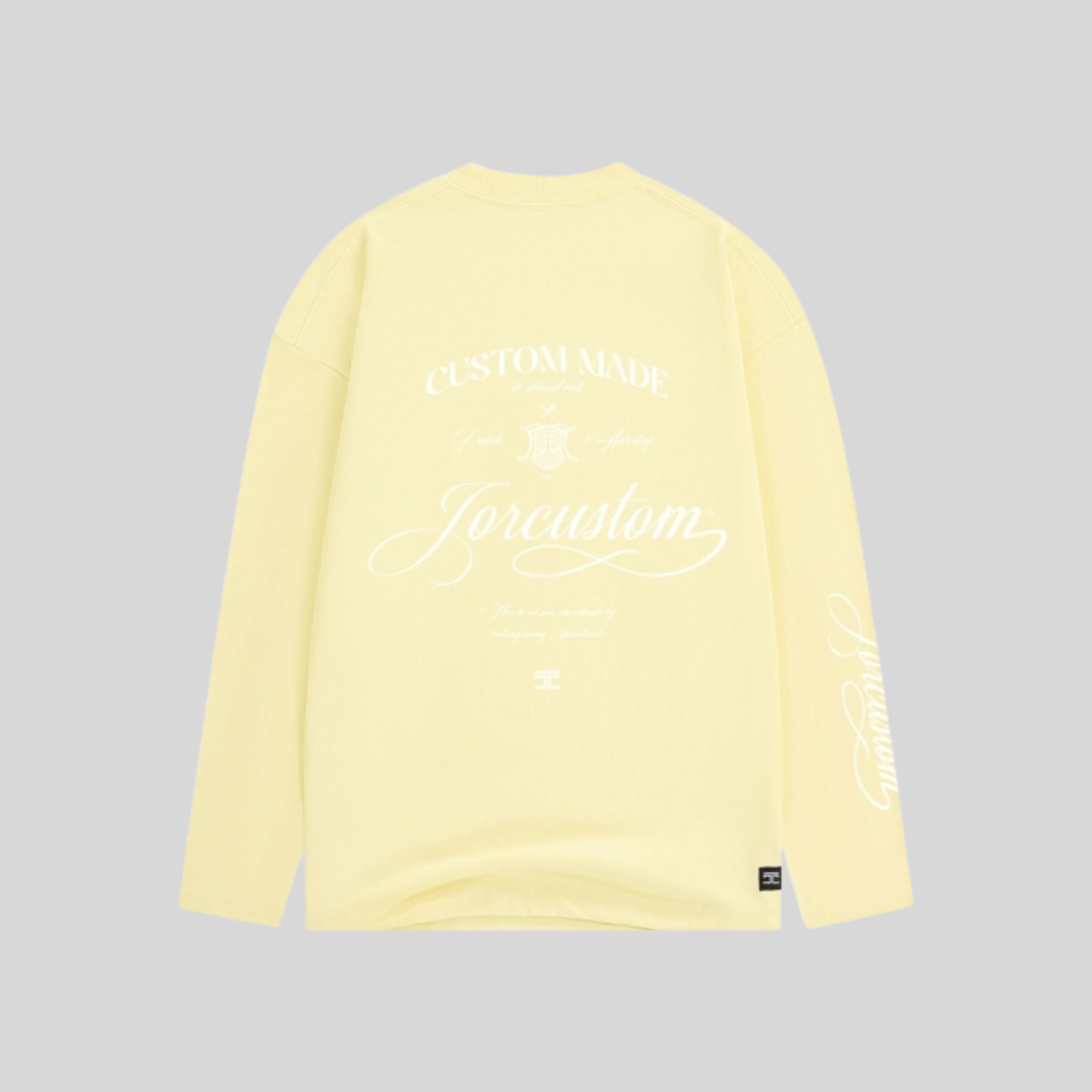 LONGSLEEVE T-SHIRT VINTAGE YELLOW JORCUSTOM