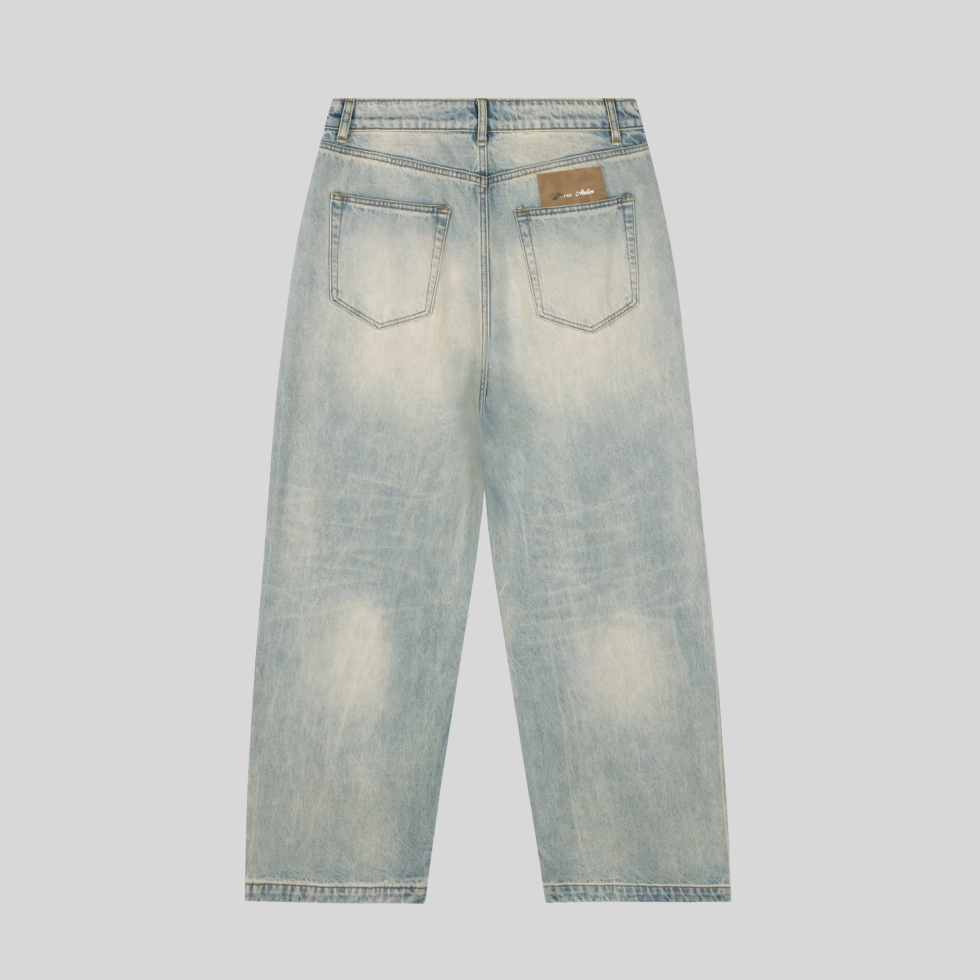 BAGGY MIST BLUE DENIM JEANS RIVERO