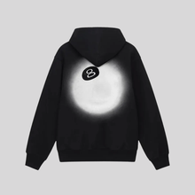 STÜSSY 8 BALL FADE HOODIE BLACK STUSSY