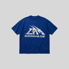 LOGO TEE WASHED BLUE GODMADE