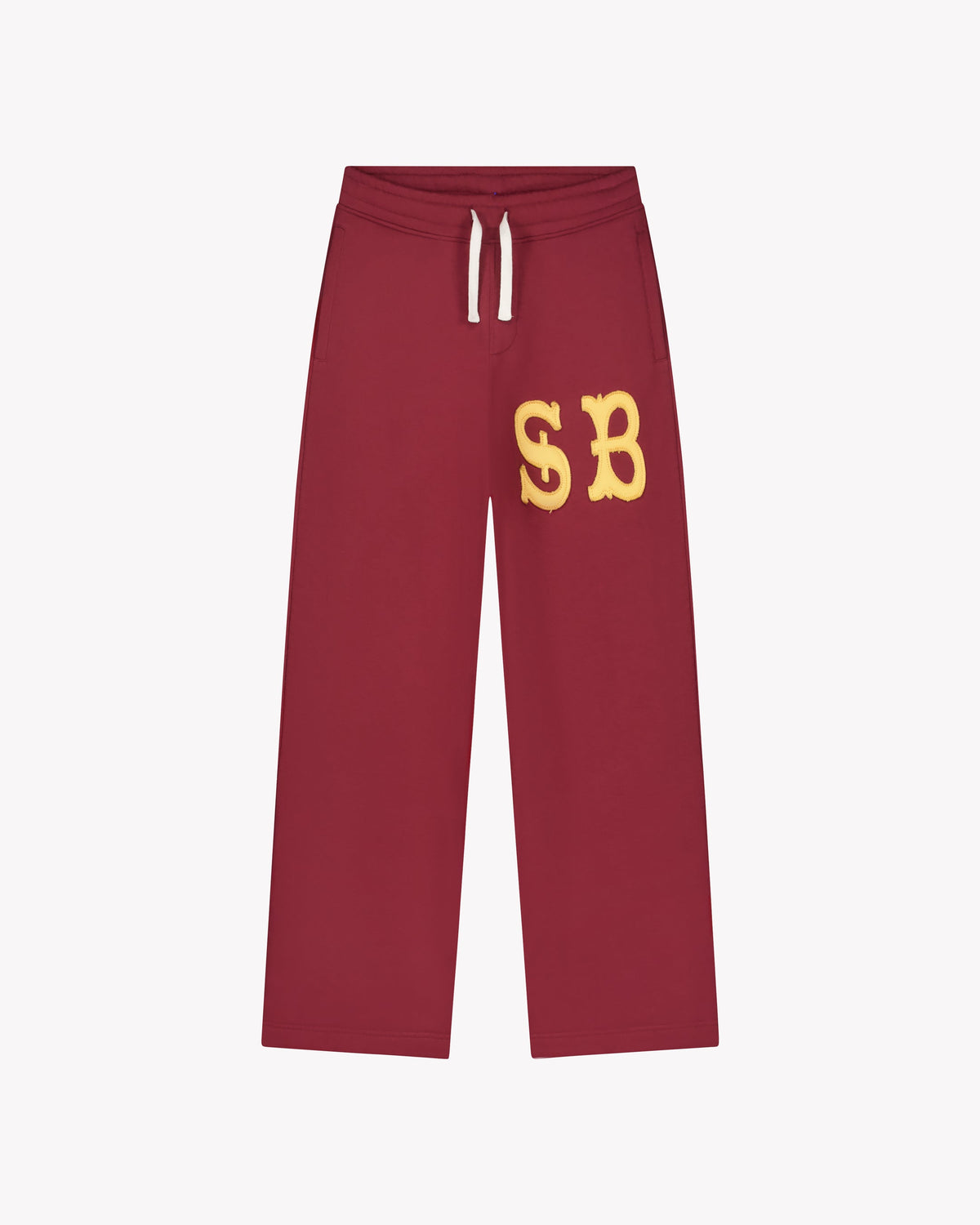 Desert Bloom Loose Jogger - Oxblood Red
