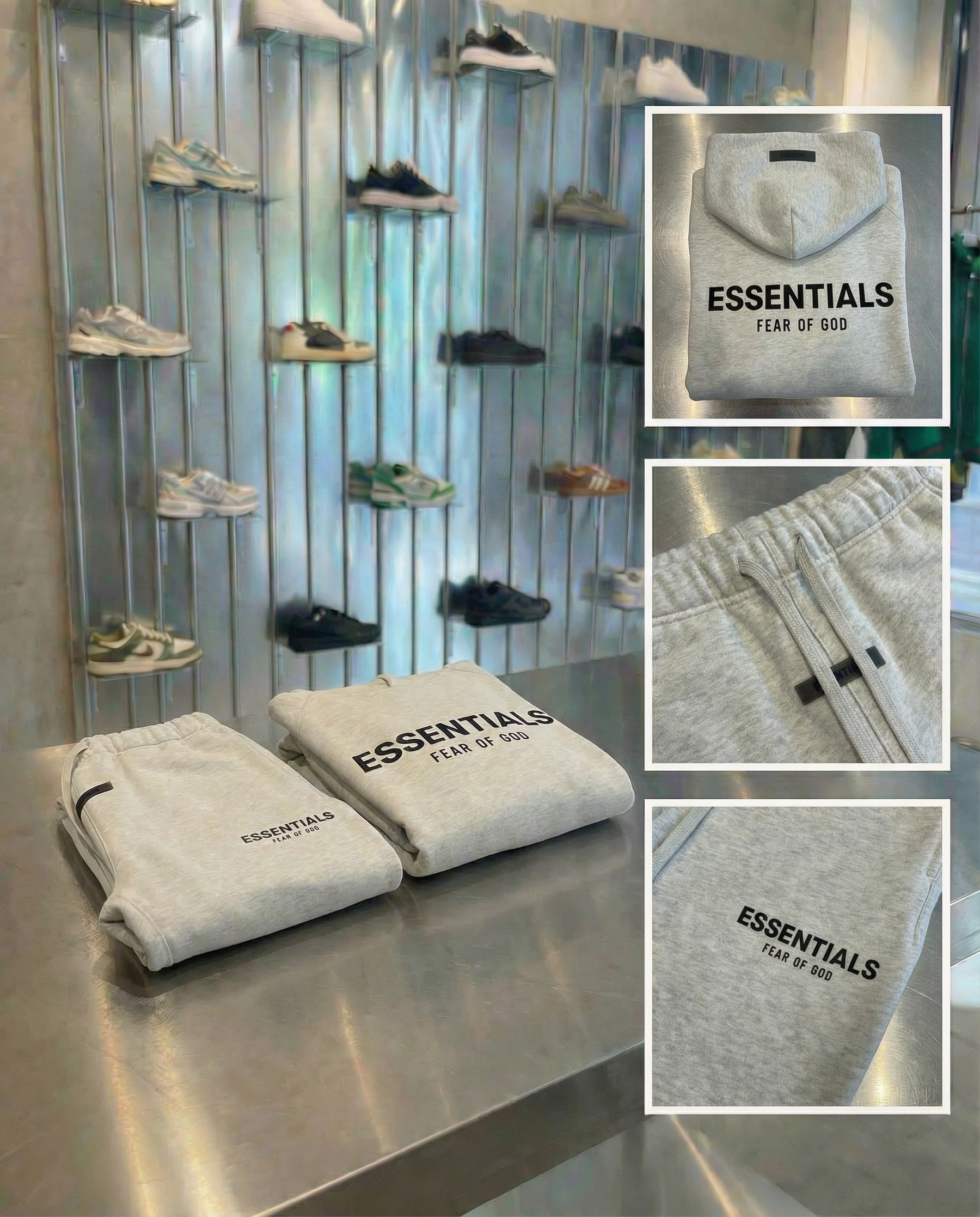 LIGHT OATMEAL JOGGER SET ESSENTIALS