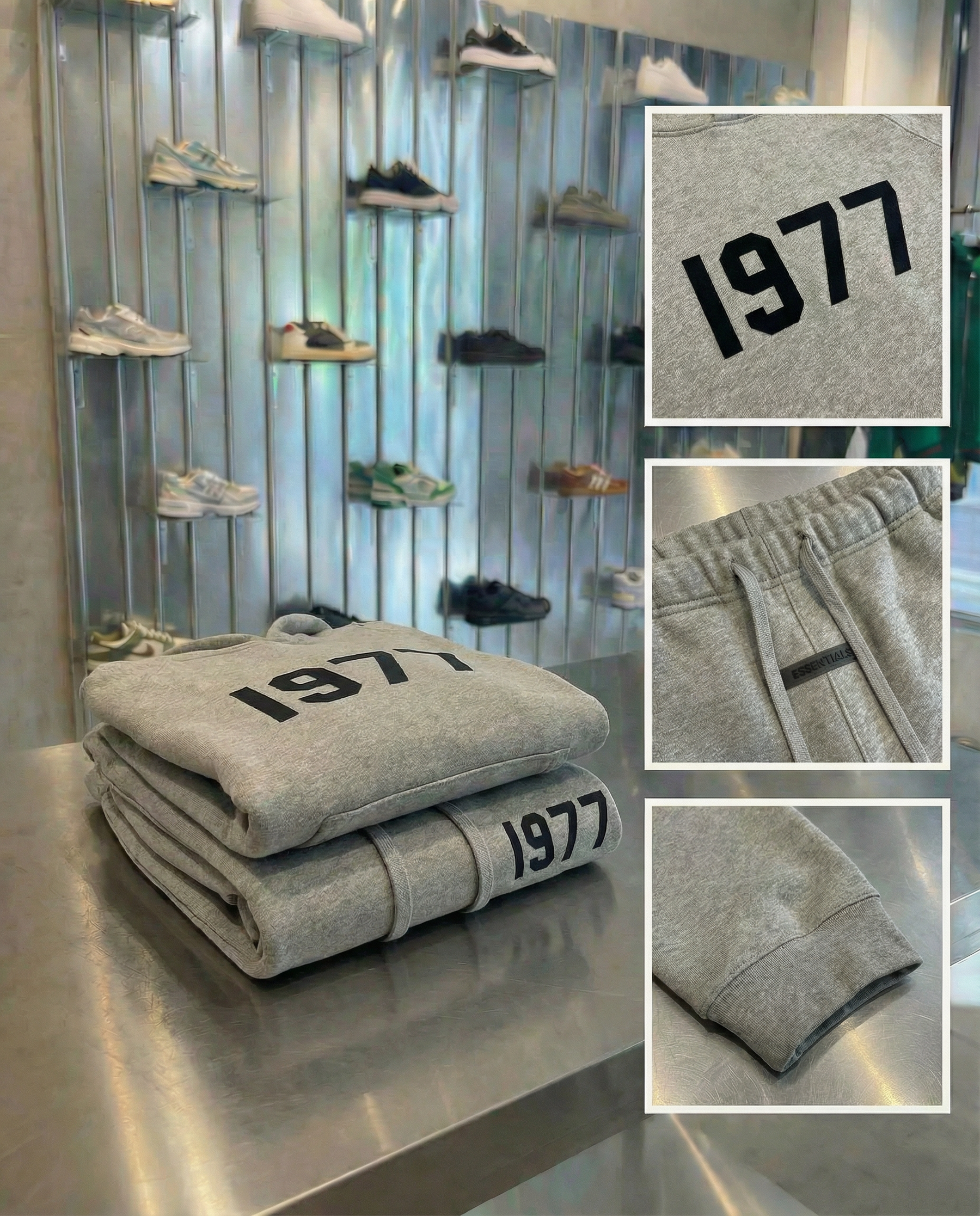 1977 DARK OATMEAL JOGGER SET ESSENTIALS
