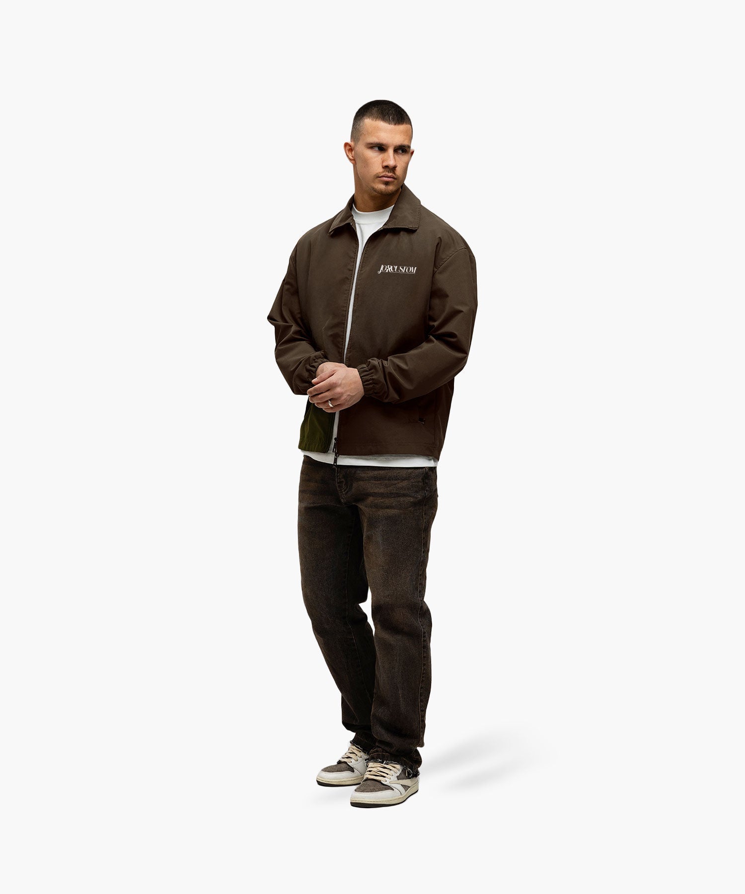 COACH JACKET BROWN JORCUSTOM