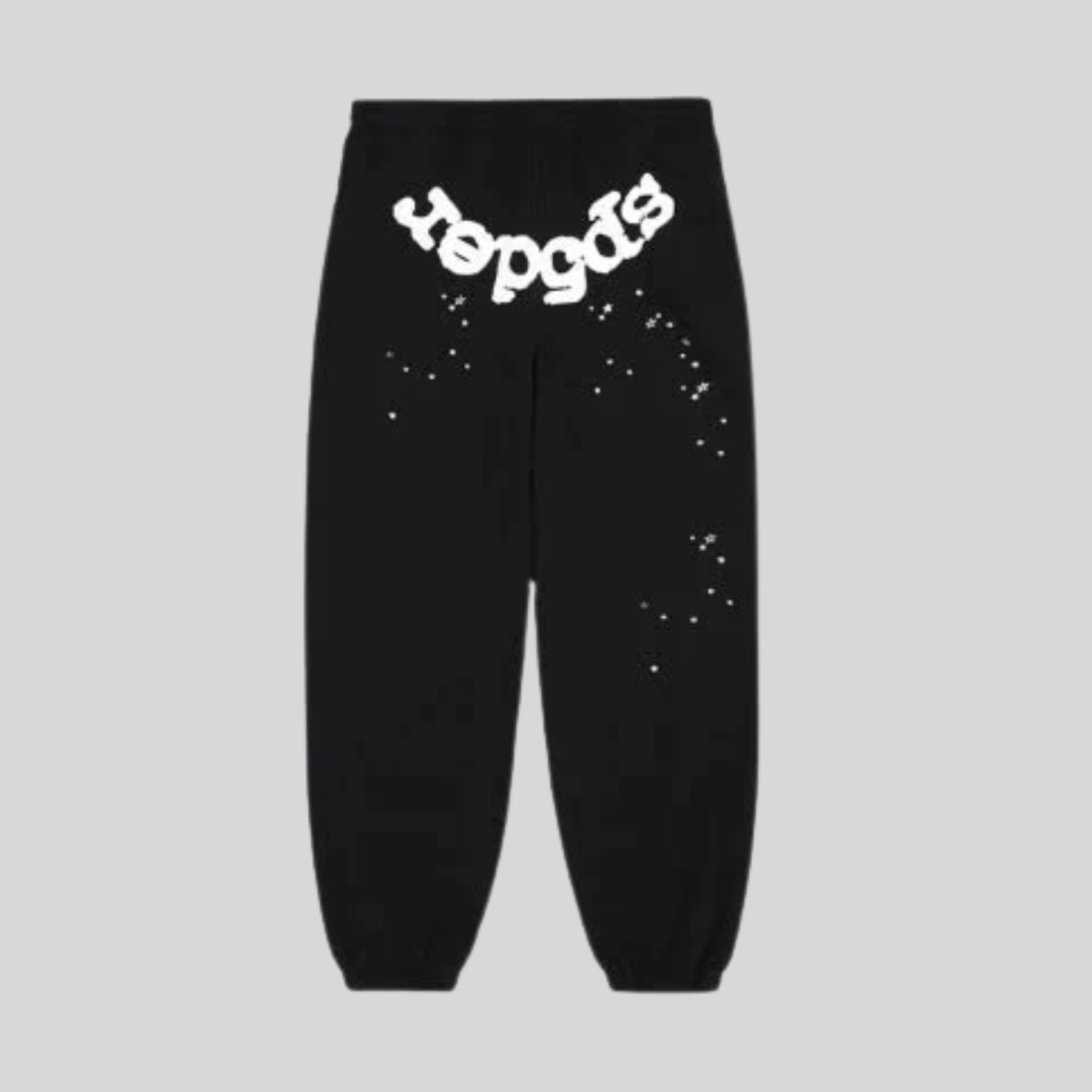 SWEATPANTS BLACK WHITE SP5DER