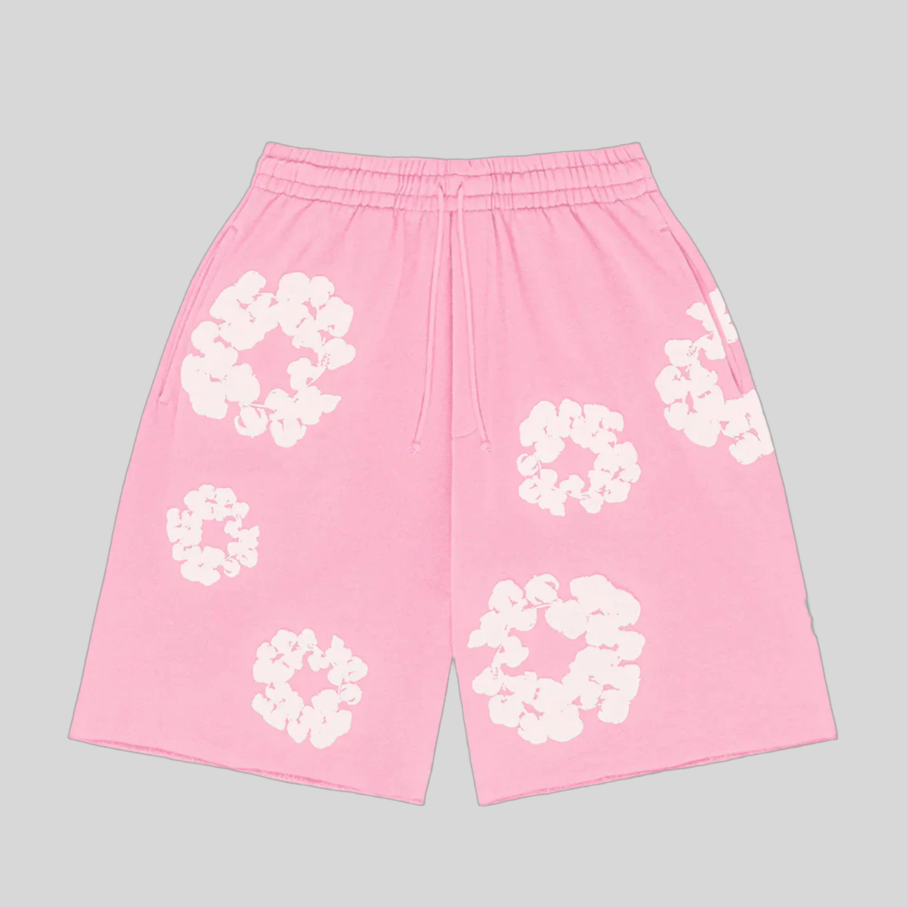 SHORT PINK DENIM TEARS