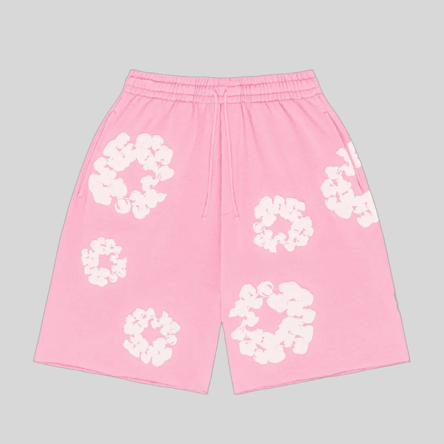SHORT PINK DENIM TEARS