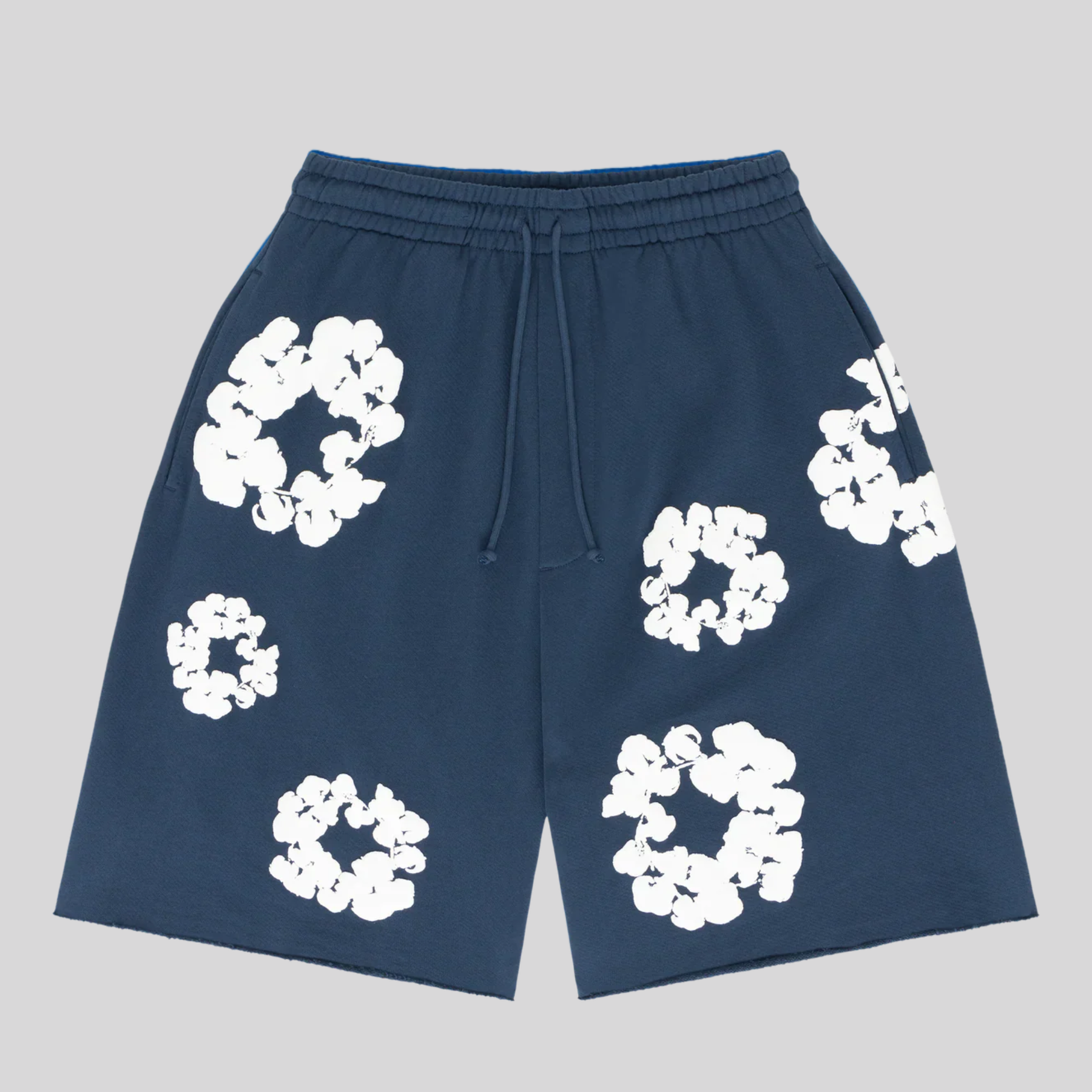 SHORT NAVY DENIM TEARS