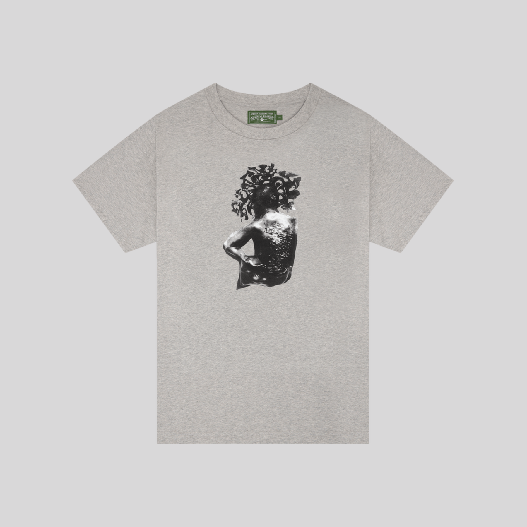 SRCA GRAPHIC 2 TEE GREY DENIM TEARS