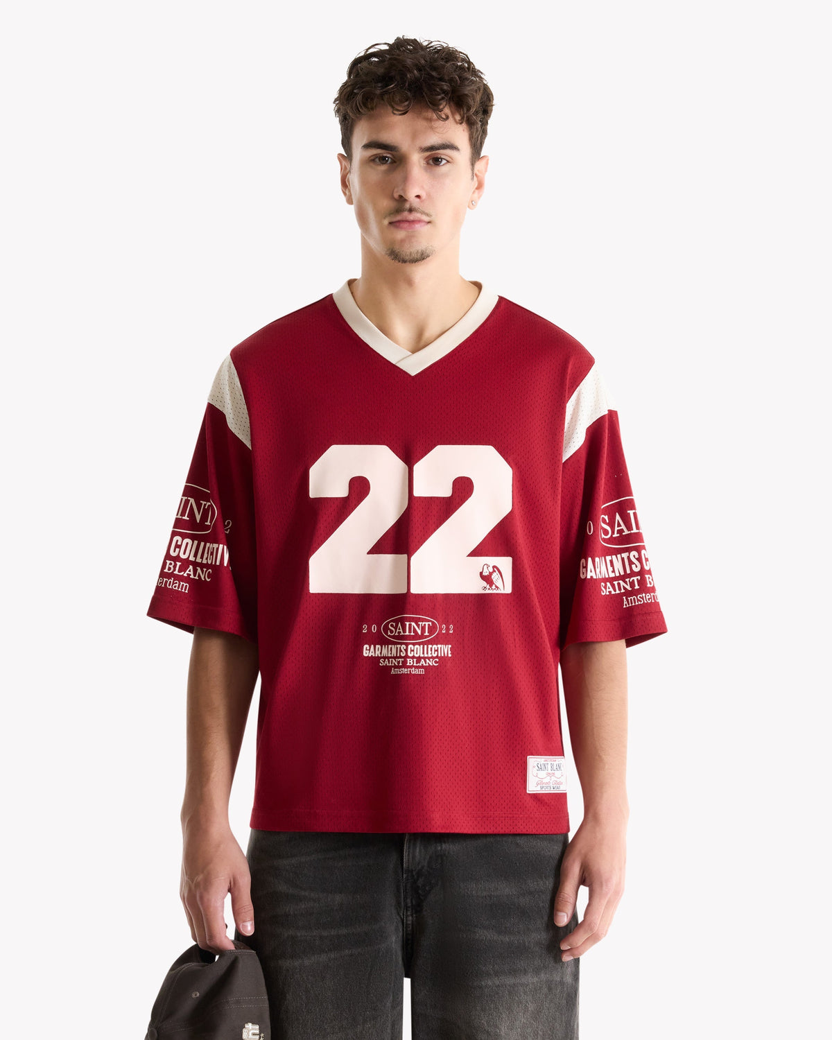 COLLECTIVE JERSEY - OXBLOOD RED