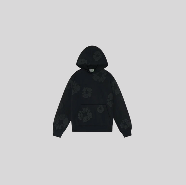 Denim Tears The Cotton Wreath Hoodie Black Monochrome