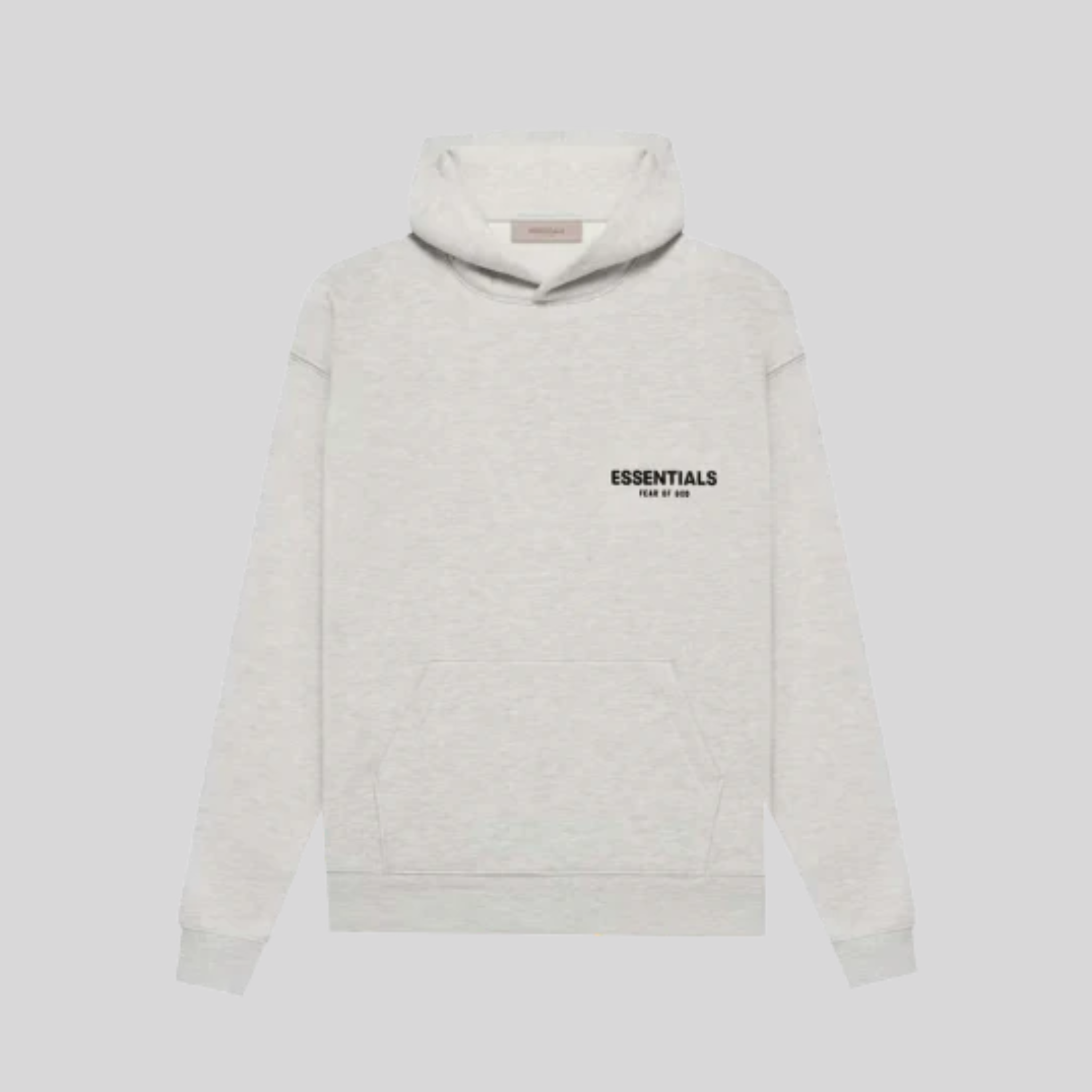 Fear of God Essentials Light Oatmeal Hoodie | Klaim