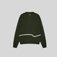 KNITTED CARDIGAN FOREST GREEN