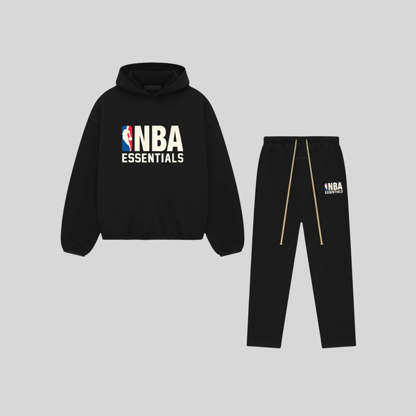 NBA BLACK & RED JOGGER SET
