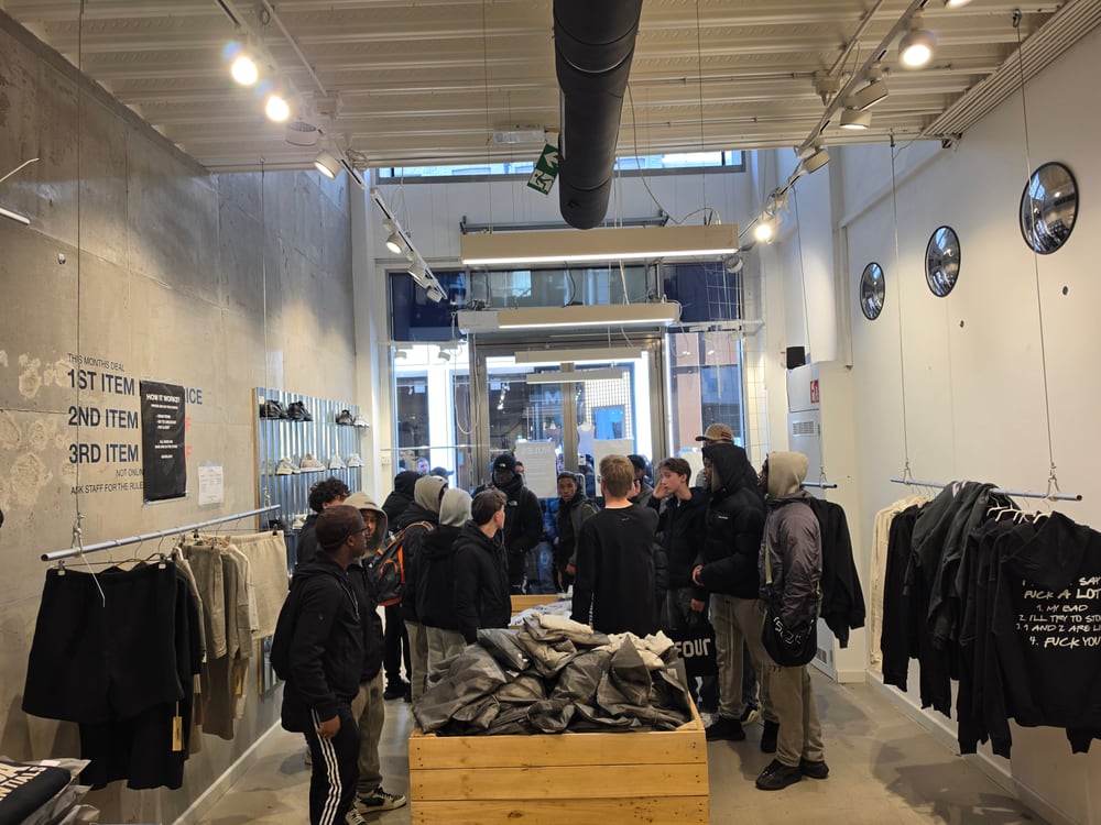 Inside the KLAIM store on sale weekend
